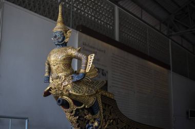 Bangkok, Tayland - 12 Ağustos 2017: Asura Vayuphak mavna Ulusal Müzesi, Bangkok, Tayland