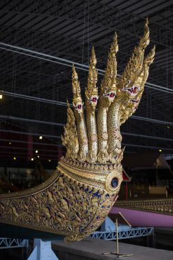 Bangkok, Tayland - 12 Ağustos 2017: Ulusal Müzesi, Bangkok, Tayland, Thailand, Kraliyet mavna Anantanagaraj