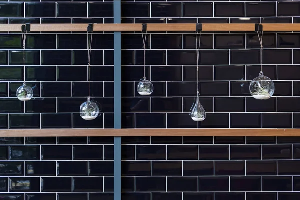 Vazo dekorasyon için bir duvara asılı