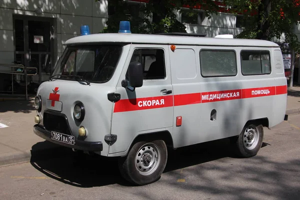 브랜드 Uaz 오른쪽 보기의 러시아 경비대의 — 스톡 사진