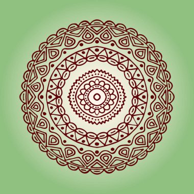 Siyah daire vektör, desen. Vektör çizim boho öğesi tasarım için.