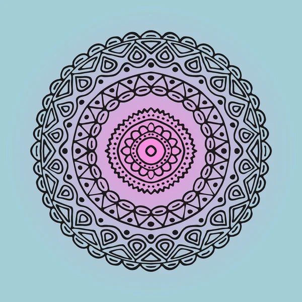 Illustration vectorielle élément boho pour le design. Vecteur de cercle noir, motif . — Image vectorielle