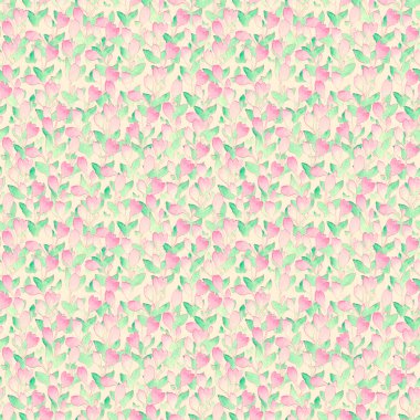 Sorunsuz doku hassas bahar çiçek, çiçek desenli suluboya resim