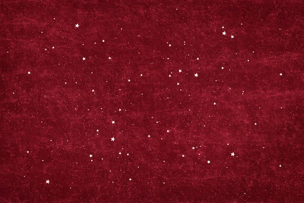 Червоний Гранжевий Фон Бурхливою Текстурою Красива Зоряна Різдвяна Текстура Білими — стокове фото