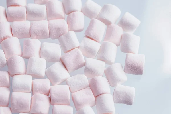 Soft White Marshmallows Type Confectionery Which Typically Made Sugar Water — Stock Photo, Image
