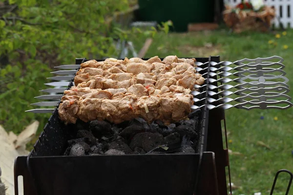 お肉を焼いた — ストック写真