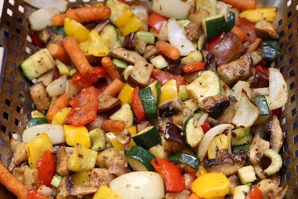 Φυτικό Stew Πιάτο Από Διάφορα Λαχανικά — Φωτογραφία Αρχείου