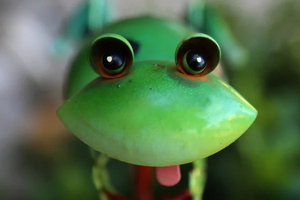 Decorative Frog Made Metal — Stock Photo, Image