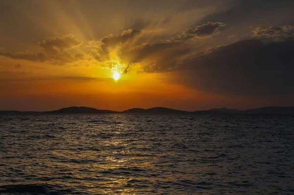 Adriyatik Denizi 'nde Günbatımı