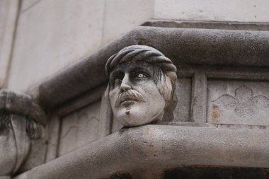 Sibenik Sibenik katedral protal tarafında katedral / ünlü yüzleri