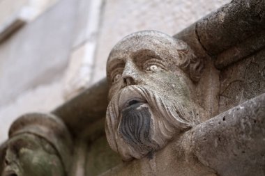 Sibenik Sibenik katedral protal tarafında katedral / ünlü yüzleri