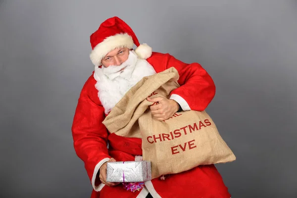 Funny Santa Claus Have Fun — Stock Photo, Image
