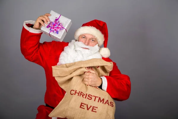 Funny Santa Claus Have Fun — Stock Photo, Image