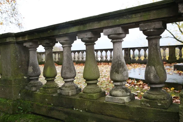 Old Balustrade Old Balustrade Details Fragment Architecture — Stock Photo, Image