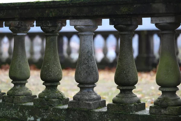 Stare Balustrady Stare Balustrady Szczegóły Fragment Architektury — Zdjęcie stockowe