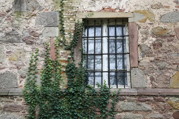 古い城の城壁 古城の窓 — ストック写真