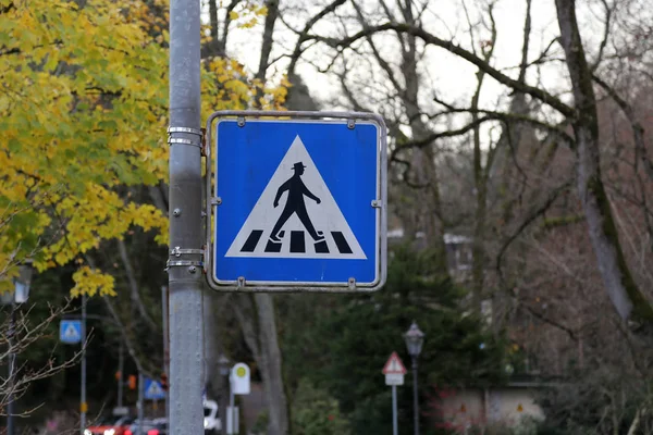 Znaki Drogowe Ulicach — Zdjęcie stockowe