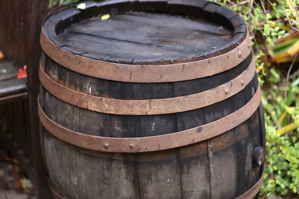 Old Wooden Barrel Wine — Stock Photo, Image