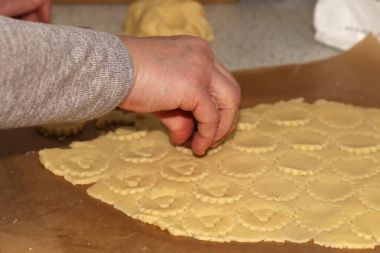 Noel için fırında kurabiye 