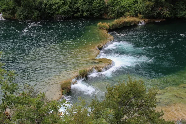 Cachoeiras Parque Nacional Krka Croácia — Fotografia de Stock