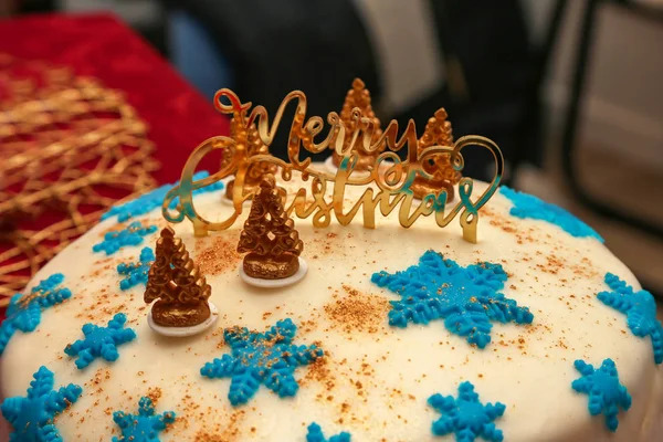 Bolo Natal Ano Novo — Fotografia de Stock