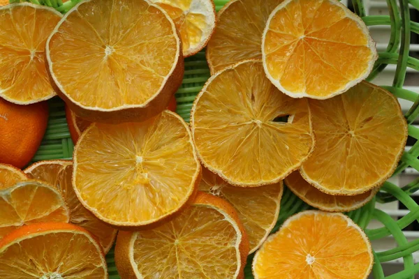 Апельсини Нарізані Сушені Апельсини — стокове фото