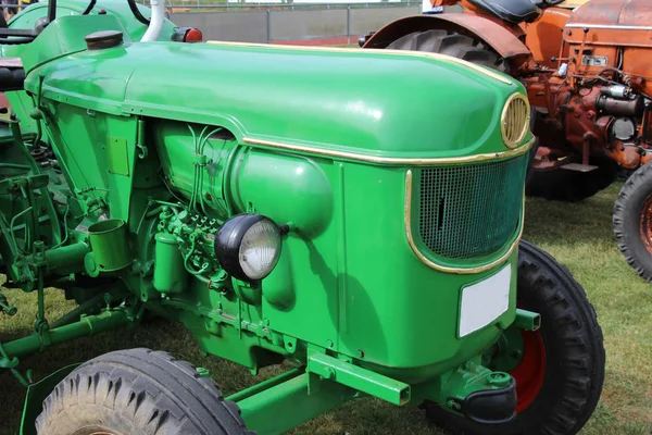 Fragment Zelený Traktor — Stock fotografie