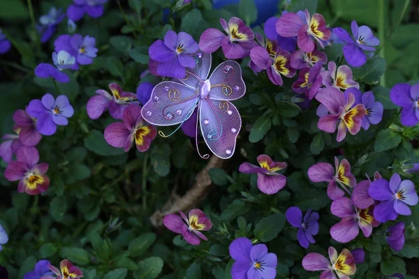 Mariposa Decoración Jardín — Foto de Stock