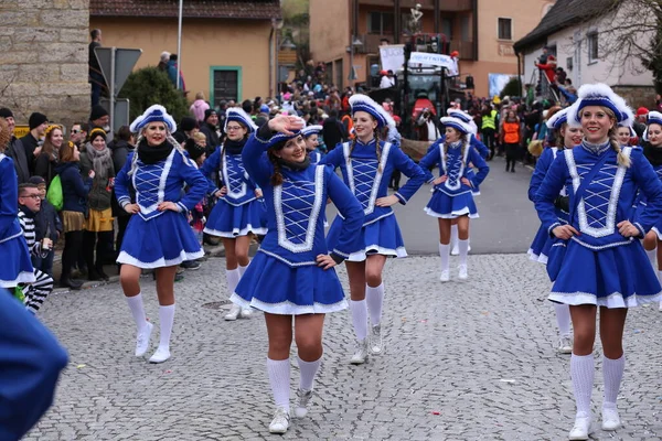 Laudenbach Main Tauber Kreis Germany February 2020 Carnival Laudenbach Colorful — 图库照片