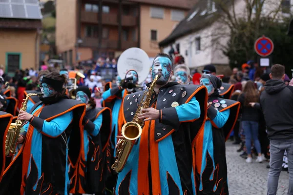 Laudenbach Main Tauber Kreis Alemania Febrero 2020 Carnaval Laudenbach Sus — Foto de Stock