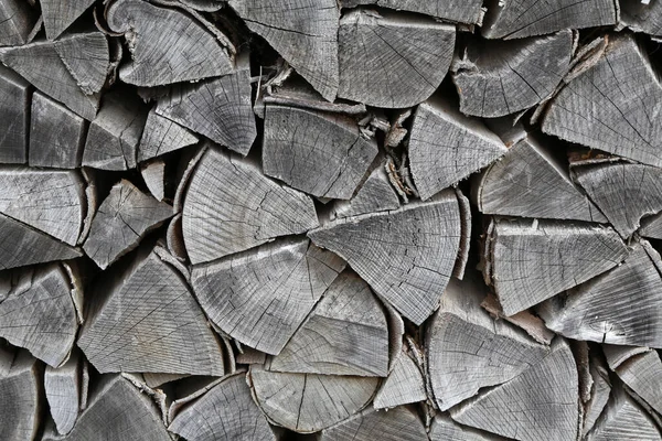 Hintergrund Von Getrockneten Brennholzstämmen Einem Haufen — Stockfoto