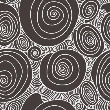 Soyut çiçek, bukleler vektör sorunsuz doku ile çizilmiş. Wallp