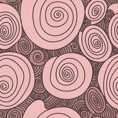 Soyut çiçek, bukleler vektör sorunsuz doku ile çizilmiş. Wallp