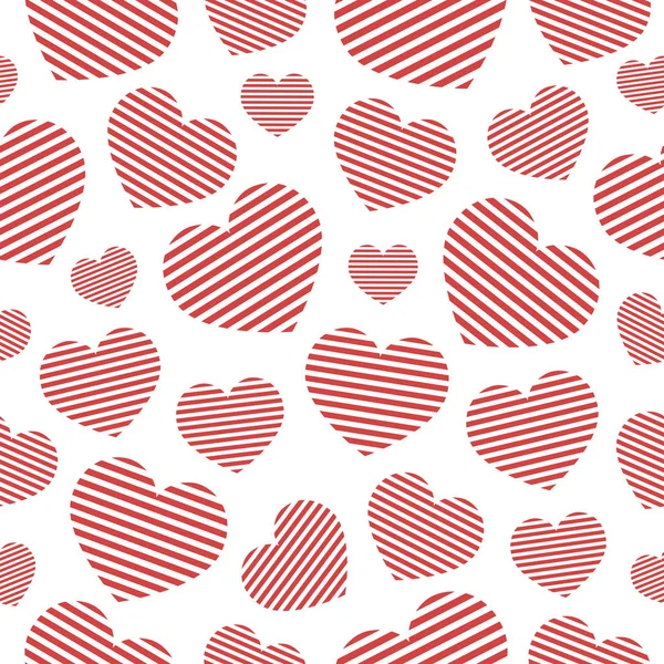 Love seamless geometric pattern on Valentine 's Day. Романтический век — стоковый вектор