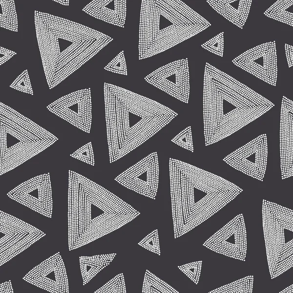 Geometrisches Muster Dreieck runde Form. die Zahl der Punkte — Stockvektor