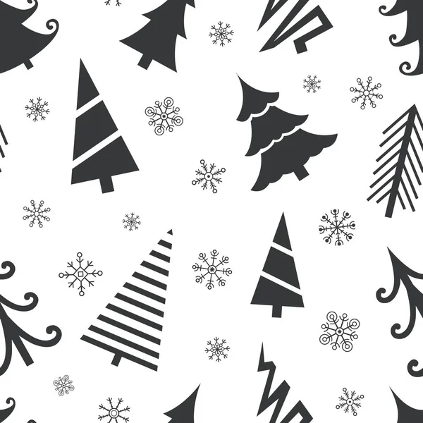 Fondo sin costuras de Navidad para su diseño. conjunto de Navidad — Archivo Imágenes Vectoriales