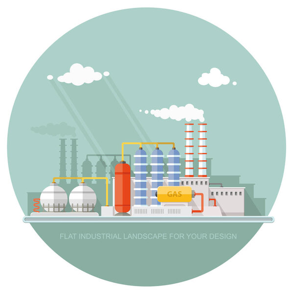 Резервуар для хранения газа на нефтехимическом заводе. Извлечение и
 