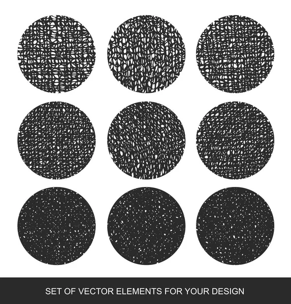 Elementos vectoriales de sombreado degradado. Colección texturas aisladas , — Vector de stock