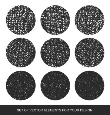 Degrade gölgelendirme vektör öğeleri. İzole koleksiyonu dokular, 