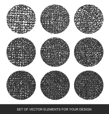 Degrade gölgelendirme vektör öğeleri. İzole koleksiyonu dokular, 