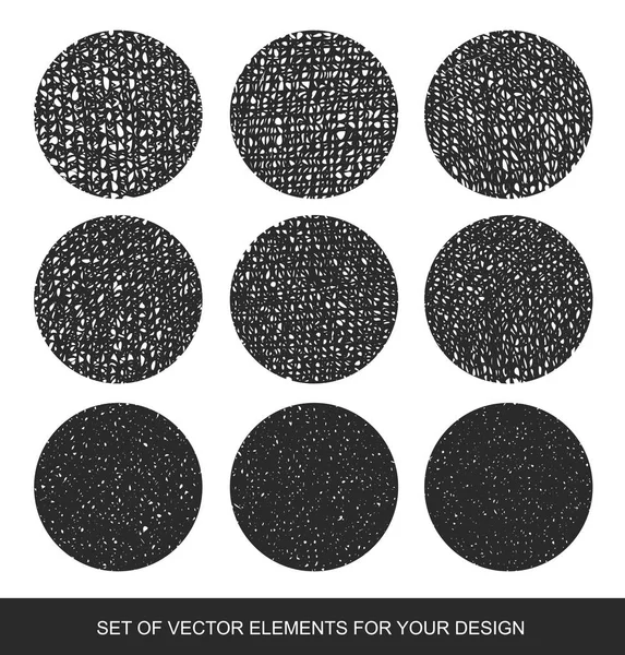 Elementos vectoriales de sombreado degradado. Colección texturas aisladas , — Vector de stock