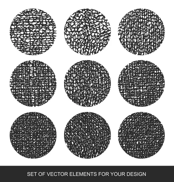 Elementos vectoriales de sombreado degradado. Colección texturas aisladas , — Vector de stock