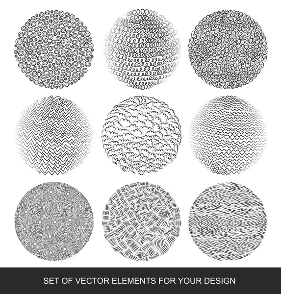 Elle çizilmiş grunge, degrade doku ve fırçalar. Sanatsal vecto