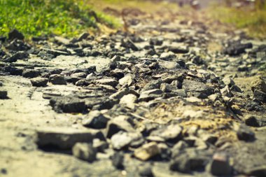 Fotoğraflar Doğa köyün eski kırık yolu. arka plan görüntü