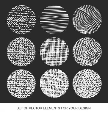 Koleksiyon izole dokular, fırçalar, grafik, tasarım öğesi.