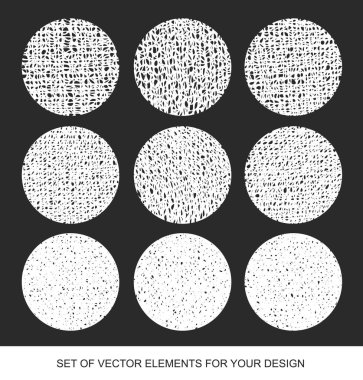Degrade gölgelendirme vektör öğeleri. İzole koleksiyonu dokular, 