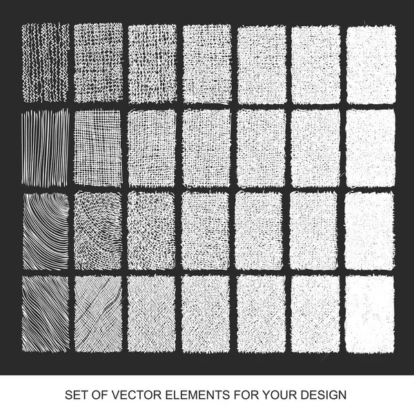Establecer pinceles de textura de gradiente de dibujo. Diseño abstracto dibujado a mano — Vector de stock