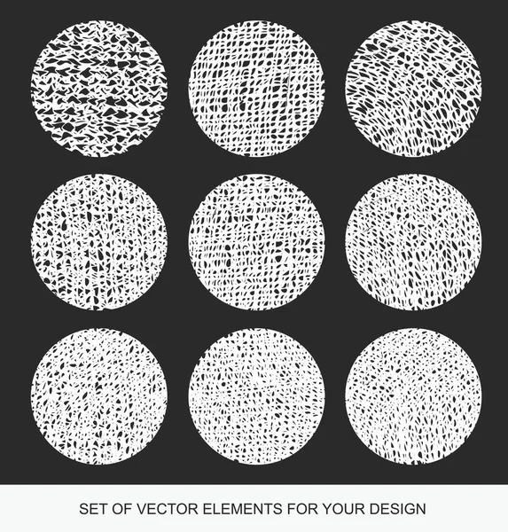 Gradient shading vector elements. Collection isolated textures, — Stock Vector