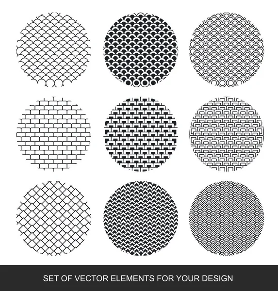 Vector abstrakta geometriska grunge set. Samling av ikoner med c — Stock vektor