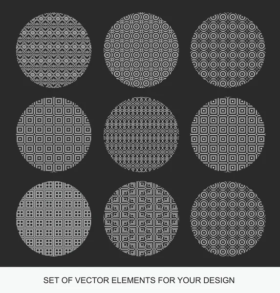 Juego de grunge geométrico abstracto vectorial. Colección de iconos con c — Archivo Imágenes Vectoriales